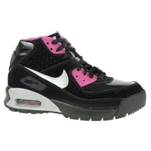 Black & pink air max boots Nike